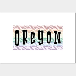 LGBTQ PATTERN AMERICA OREGON Posters and Art